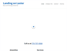 Tablet Screenshot of landingonlanier.com